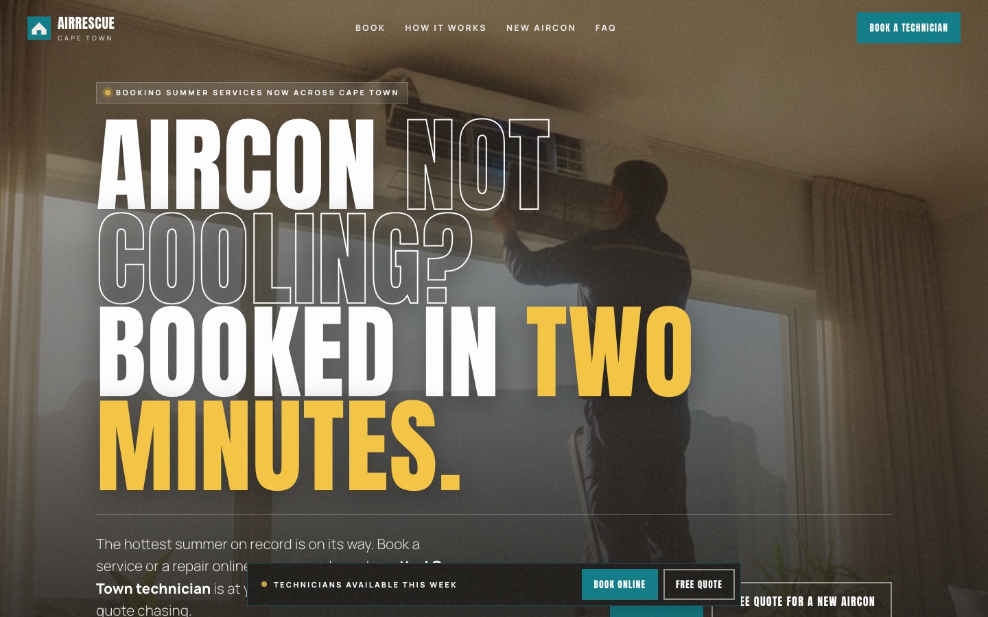 The AirRescue website